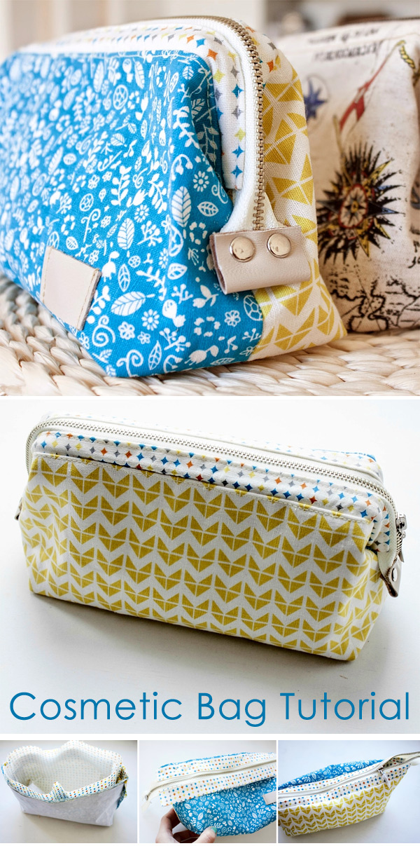 Cosmetic Bag with a frame. Tutorial.