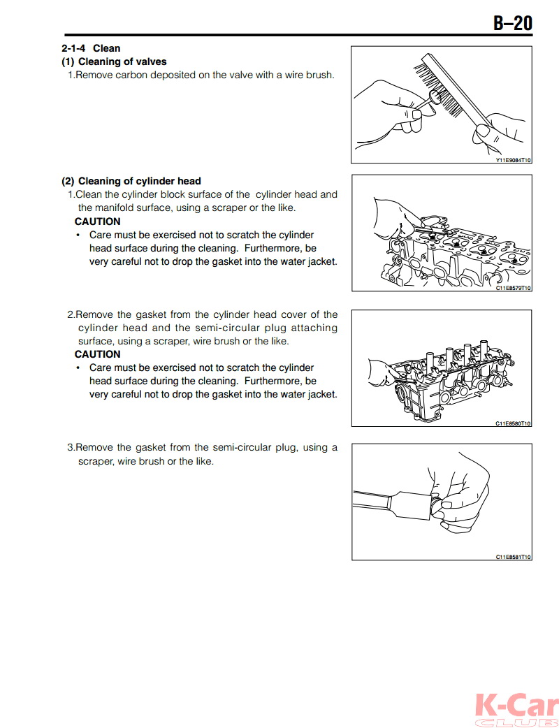 KCar Club Daihatsu JBDET,JBJL Engine repair manual