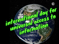 International Day for Universal Access to Information - 28 September.