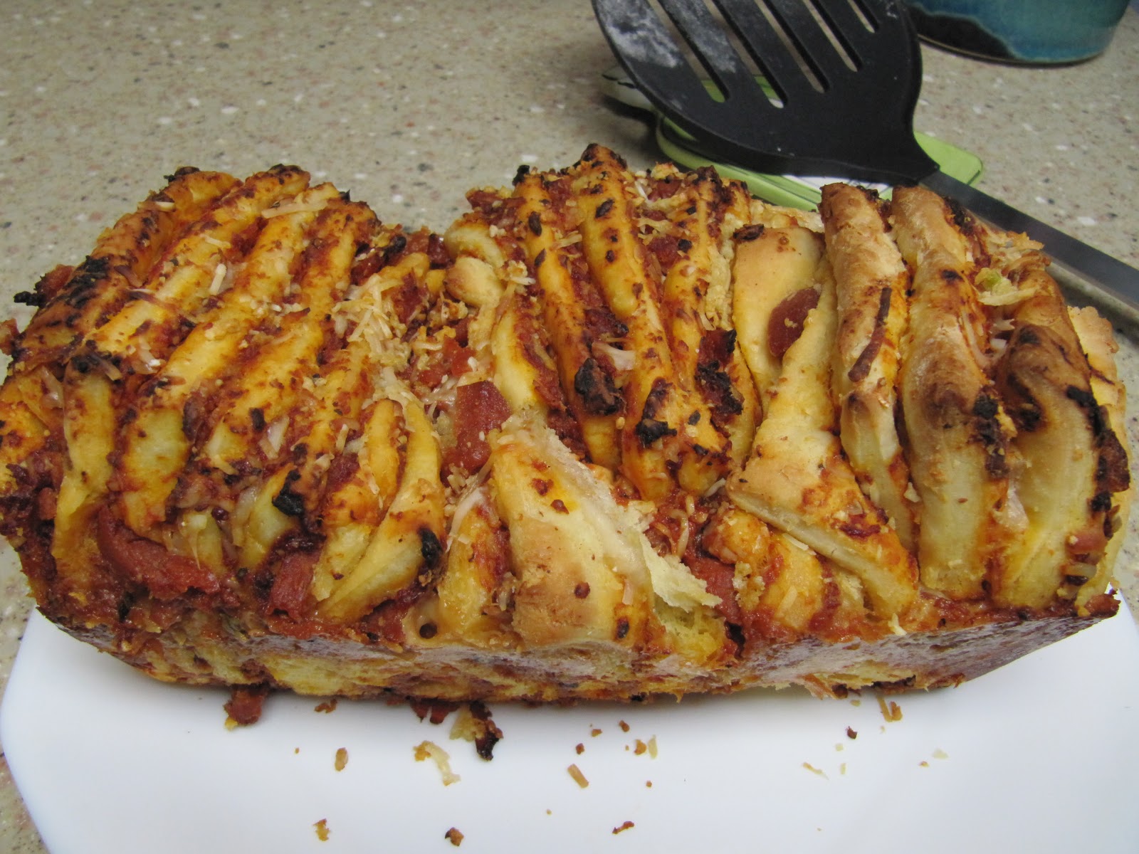 Grandma Larry's kitchen Pepperoni bread