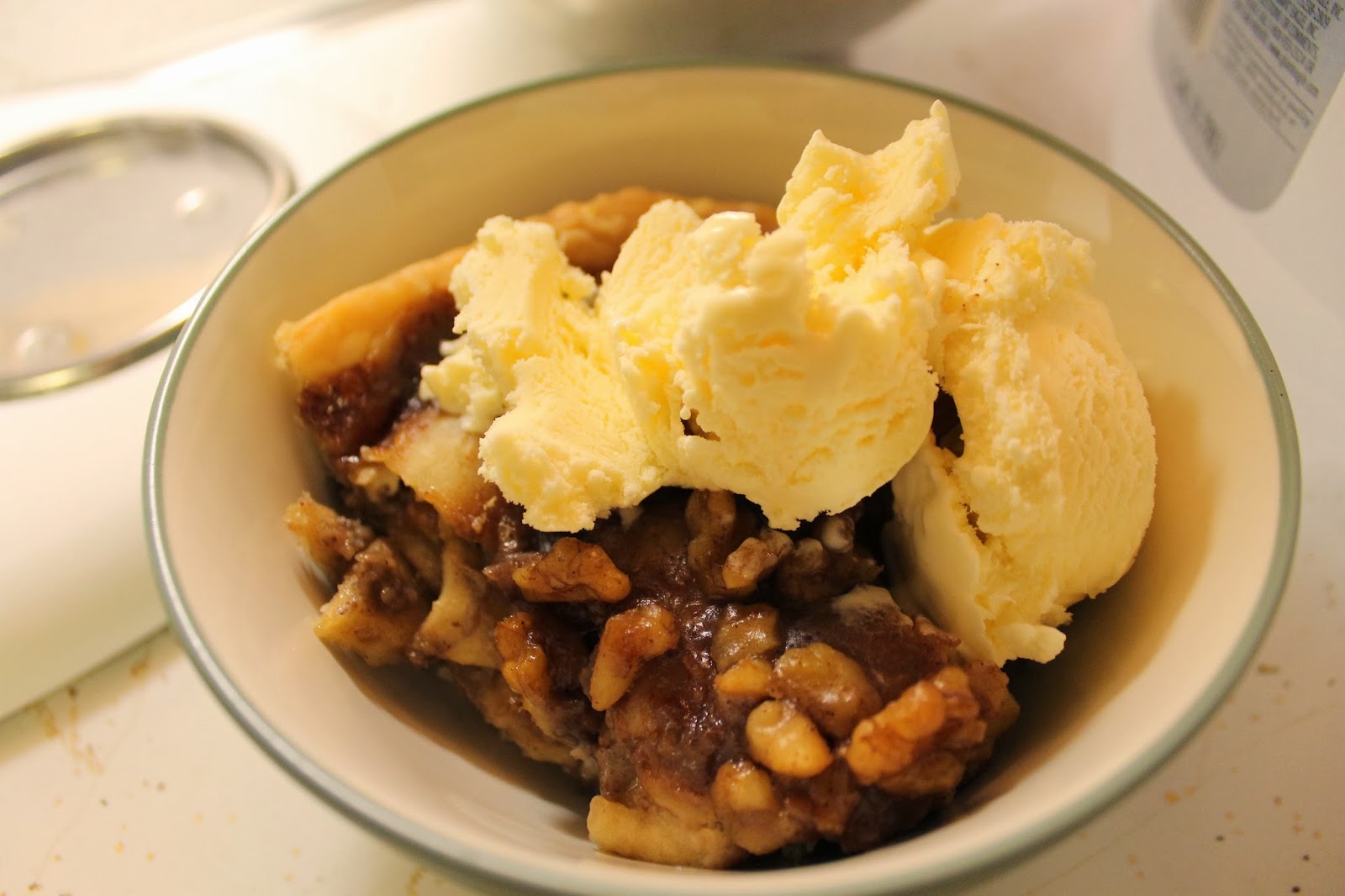 Cooking through Disney Apple Walnut Cobbler