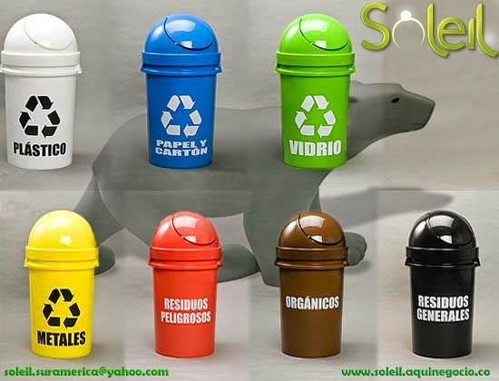 colores depositos para residuos