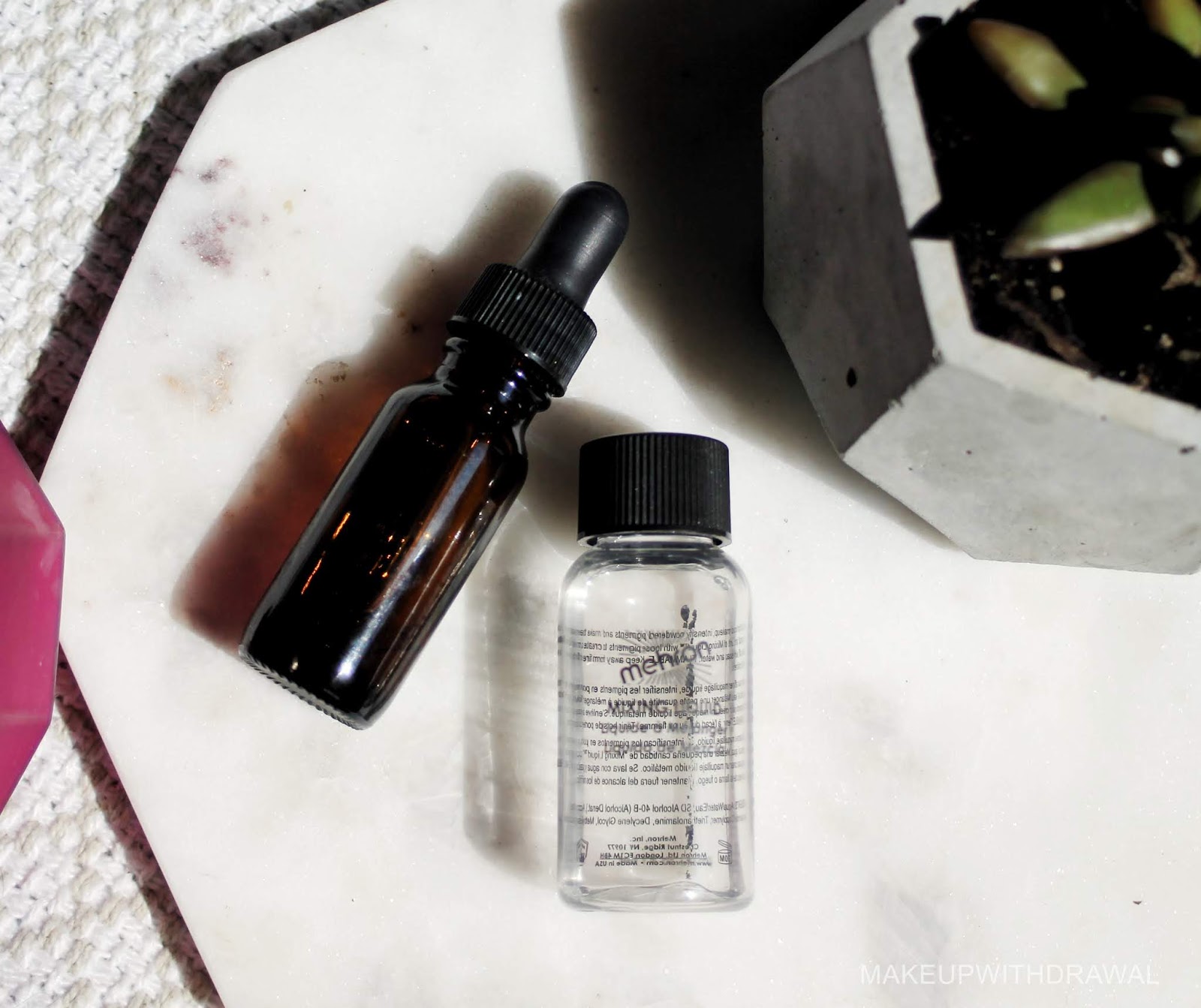 Various Mixing Mediums & Adhesives Makeup Withdrawal