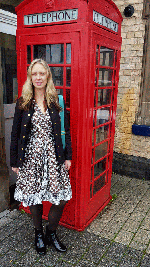 Winter Style, Patient Boots And Red Phone Box
