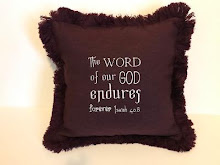 Isaiah 40:8   Maroon Linen