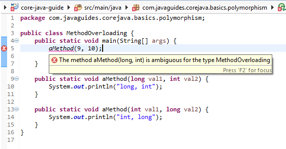 SOLUTION: Java method overloading - Studypool