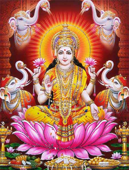 Four Female Companions of Goddess Lakshmi