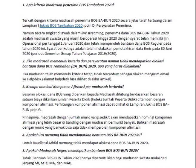 Contoh Laporan Neraca Penggunaan Dana Bos Kemenag 2020 Nusagates
