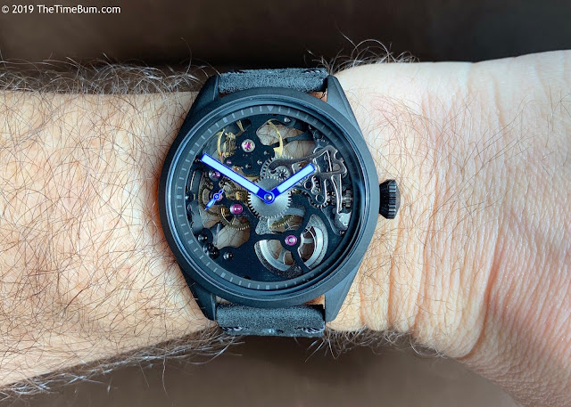 TC-9 Titanium Pilot – Skeleton Edition wrist