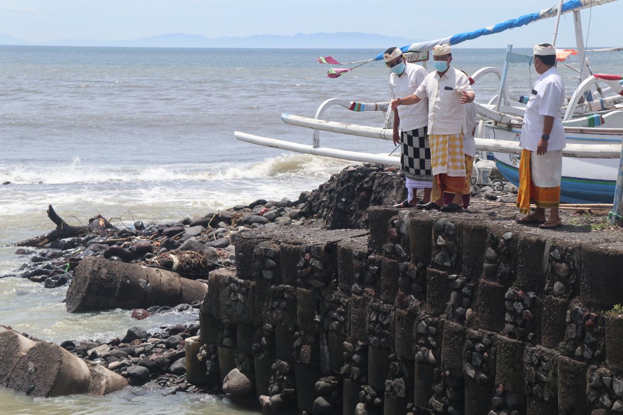 Balai Wilayah Sungai Atasi Kerusakan Senderan Tukad Mantri di Klungkung