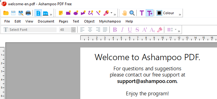 Ashampoo 무료 PDF 편집기 도구