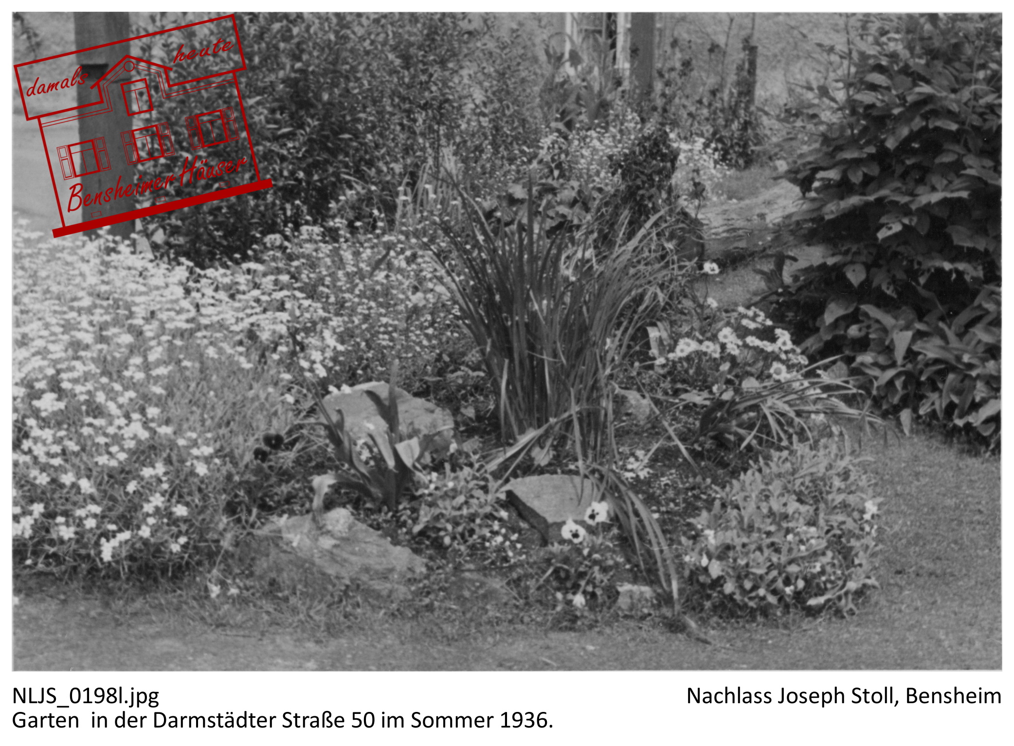 Bensheimer Häuser damals und heute Der Garten Früher