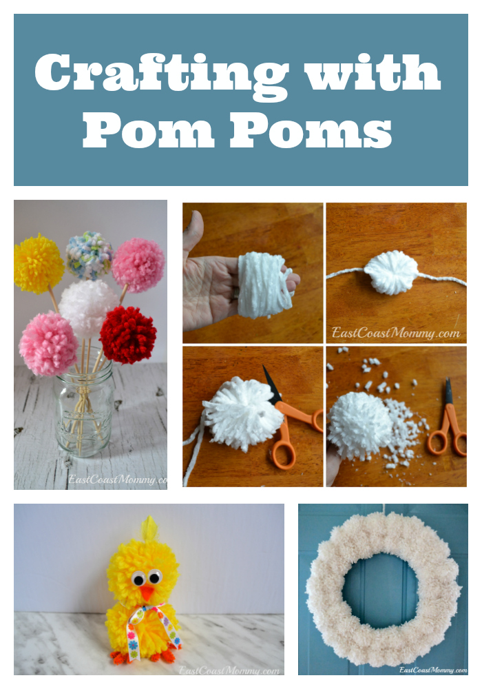 Hjelm Latterlig betale sig East Coast Mommy: Things to Make With Pom Poms... including a pom pom  tutorial