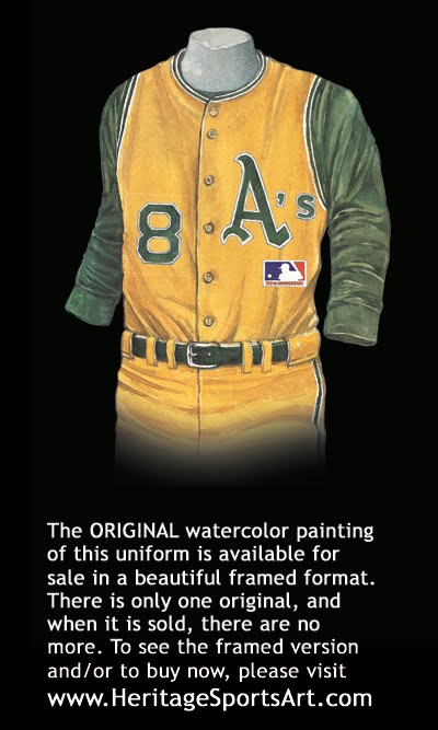 1972 oakland a's uniforms