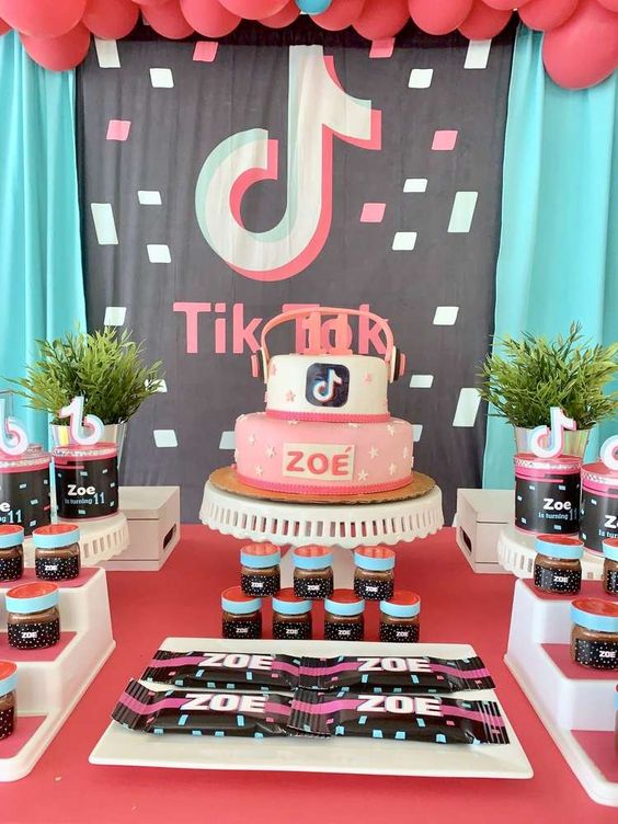 50 ideas de decoración para Fiesta de Tik Tok