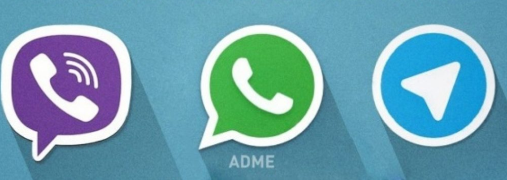 маленькие значки мессенджеров.