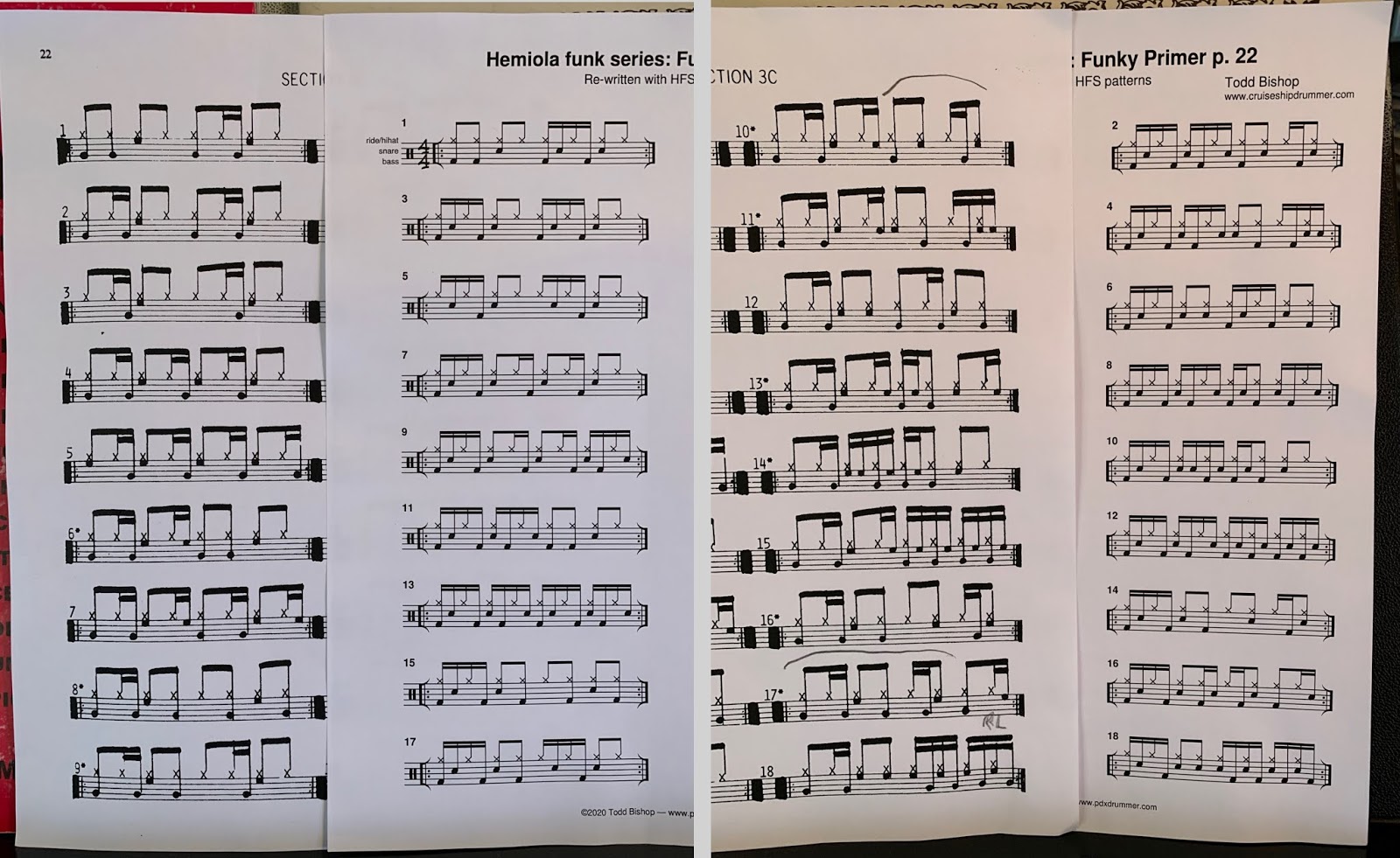 Cruise Ship Drummer! Hemiola funk series Funky Primer p. 22