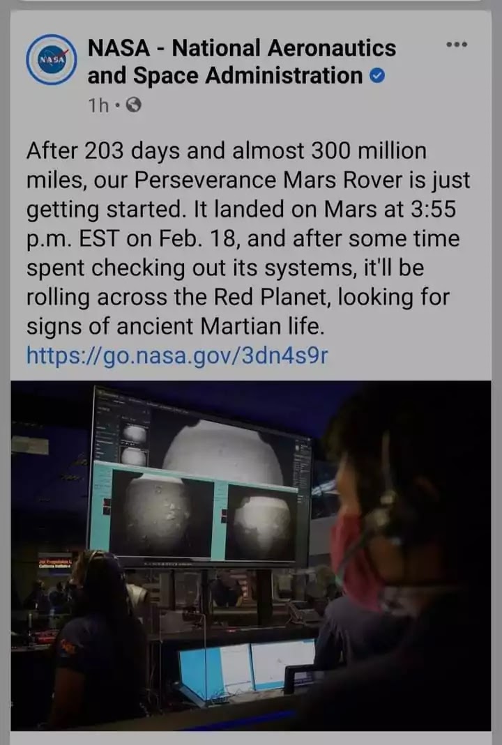 NASA successfully landed Perseverance rover spacecraft on Mars BizGlob