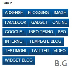 Aneka Widget Labels Animasi Menarik pada Blog