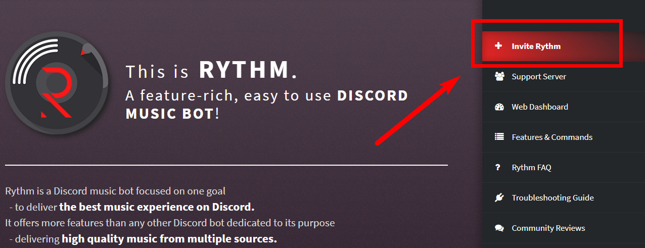 Бот музыка для discord