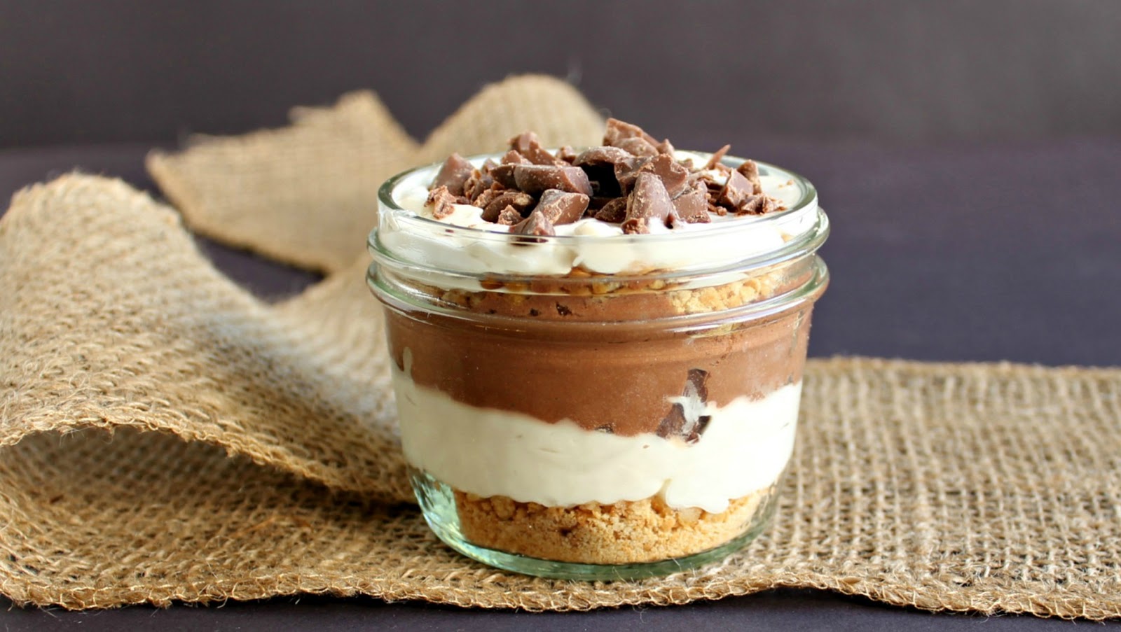 Hungry Couple Individual Chocolate Pudding Cheesecake Parfaits