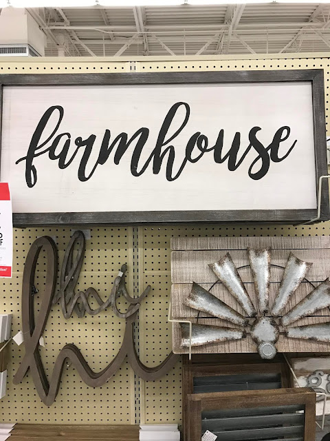 Wood farmhouse sign in script