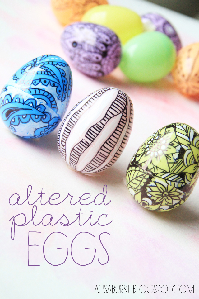alisaburke altered plastic eggs