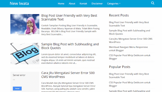 Simple Fast Loading Blogger Template is a responsive blogger templates with features, ads ready, right sidebar, two column design, top navigation bar, white color, simple and minimalist design, personal, and more features. Simple Fast Loading Blogger Template is a responsive blogger templates with features, ads ready, right sidebar, two column design, top navigation bar, white color, simple and minimalist design, personal, and more features.