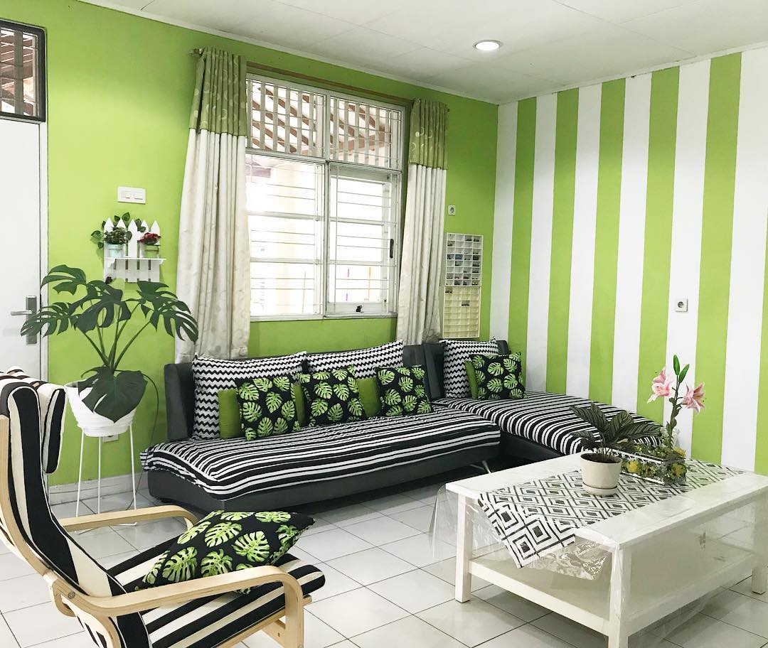 Inspirasi Dekorasi Rumah Warna Hijau Homeshabbycom Design Home Plans
