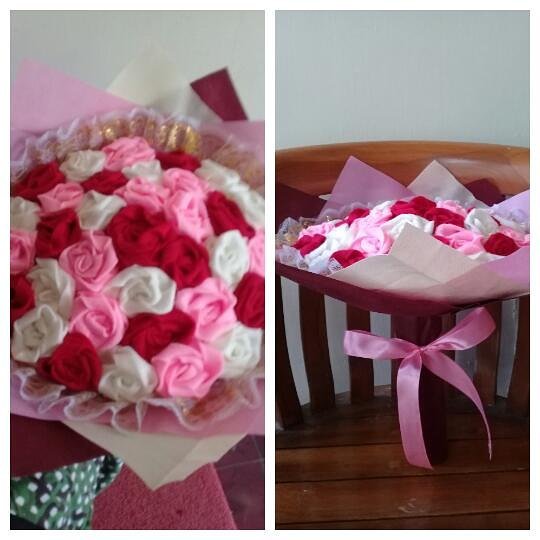 Cara Membuat Buket Bunga dari Kain Flanel Untuk Wisuda dan