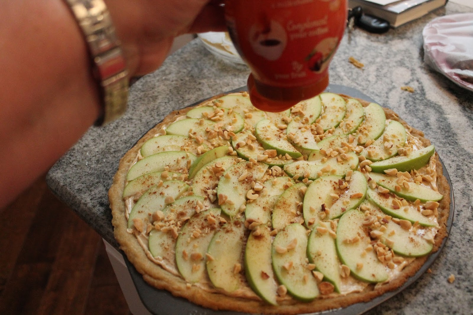 Dinner with the Grobmyers Taffy Apple Pizza