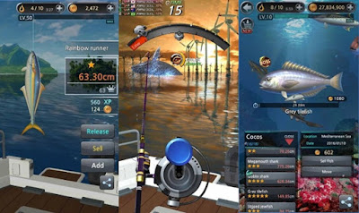 Fishing Hook v1.4.1 Mod Apk Unlimited Money Terbaru Nama : Fishing Hook Apk,Kail Pancing Apk, Kategori : Olahraga, Pancing, Developer : Mobirix, Versi :1.41, Size : 25 Mb, OS : 2.3 +, Update : 17 Agustus 2016,