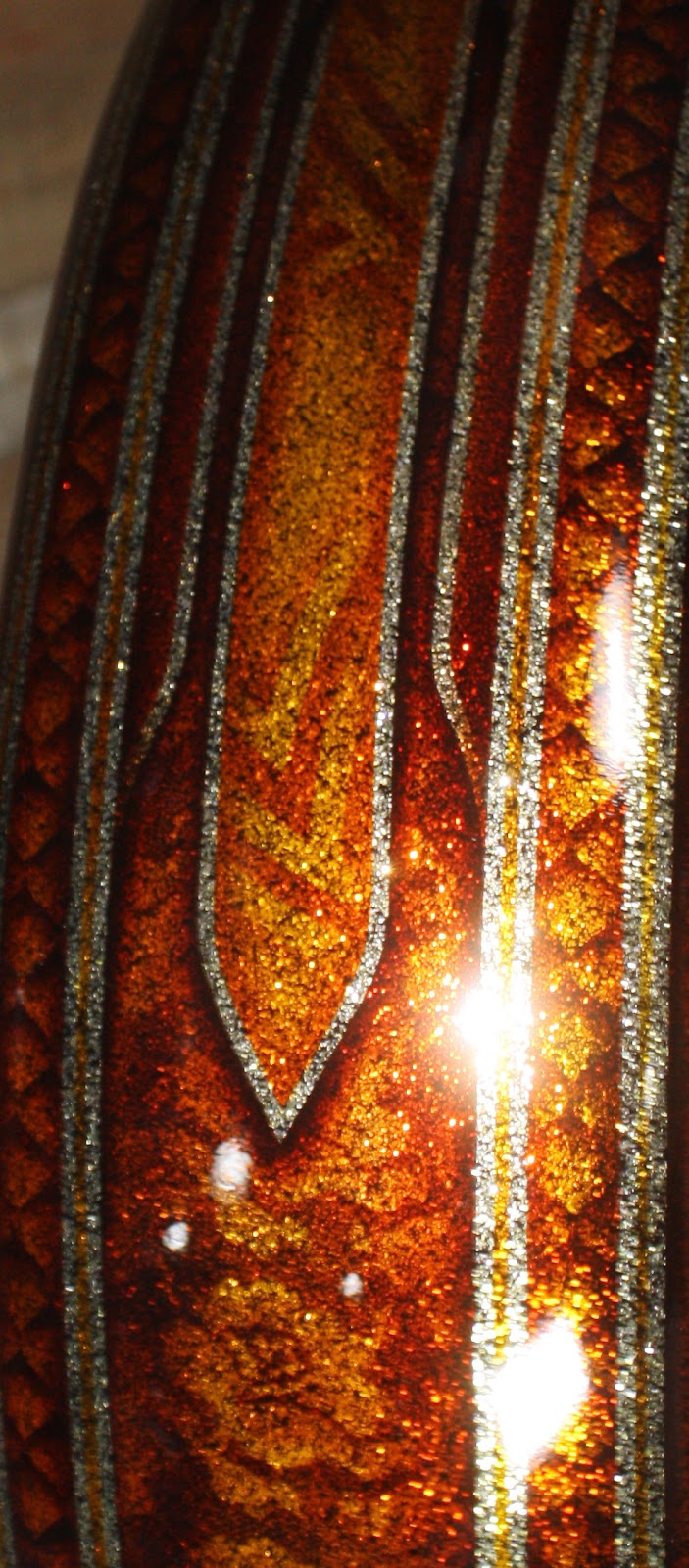 Online Motorcycle Paint Shop Rootbeer brown and orange candy metalflake