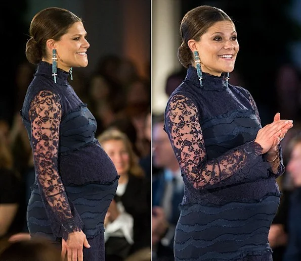 Crown Princess Victoria of Sweden attended the presentation ceremony of "Global Change Award" at the Stockholm City Hall, Sweden. Global Change Award is presented by H&M Conscious Foundation which is a non profit organization financed by Stefan Persson family