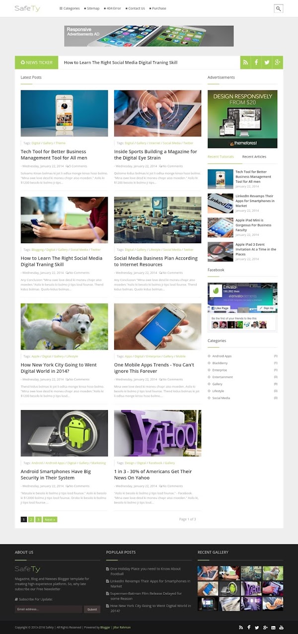 Safety Blog Template