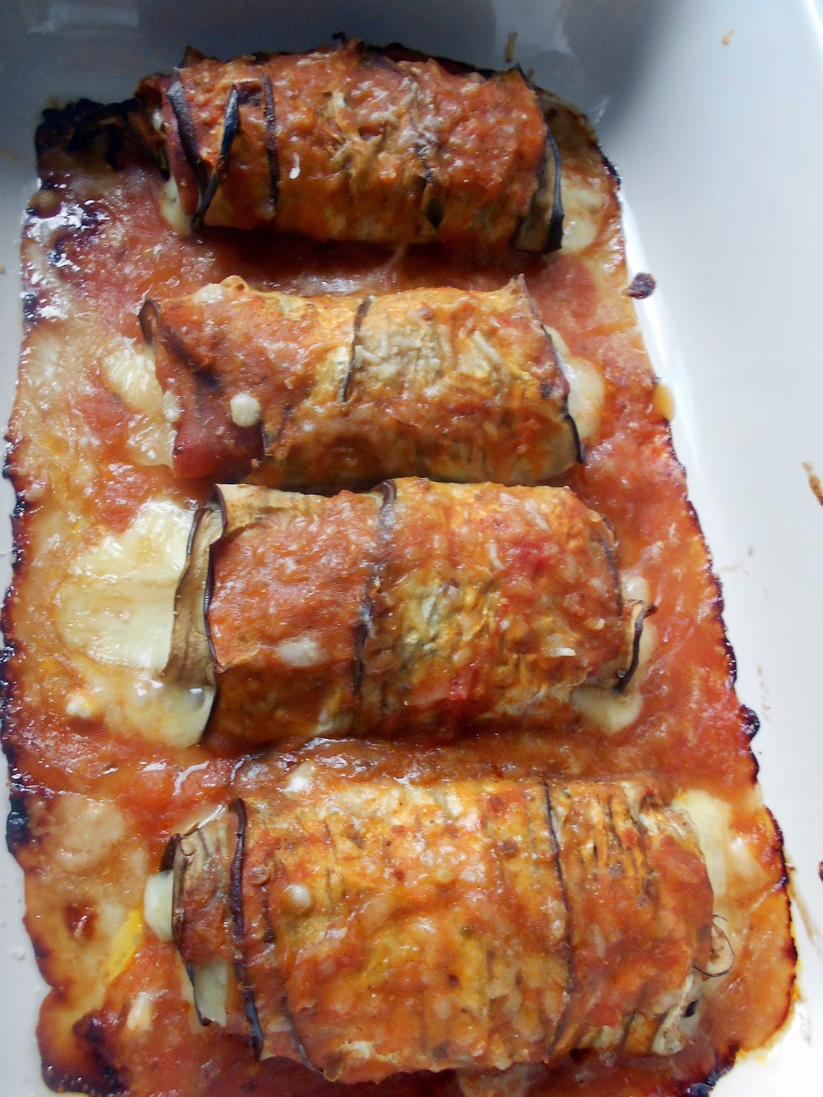 Dey cuisine Rouleaux d'aubergine à l'italienne de Bérénice