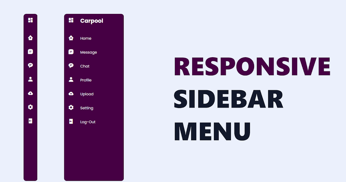 How To Create A Animated Sidebar Menu Using Html Css Javascript - www ...