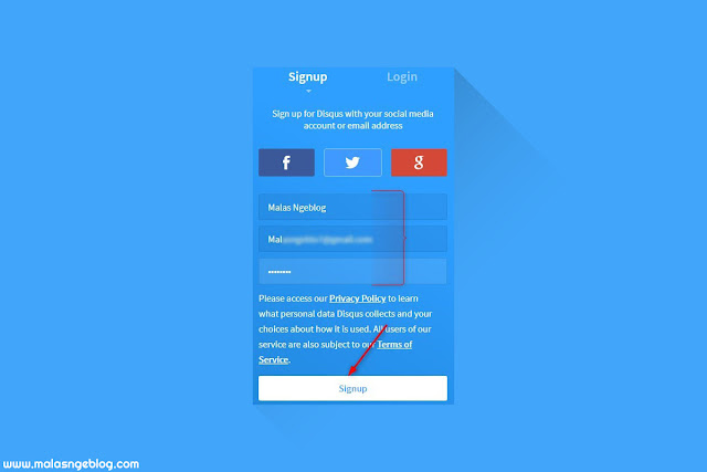 Cara Mendaftar Akun Disqus