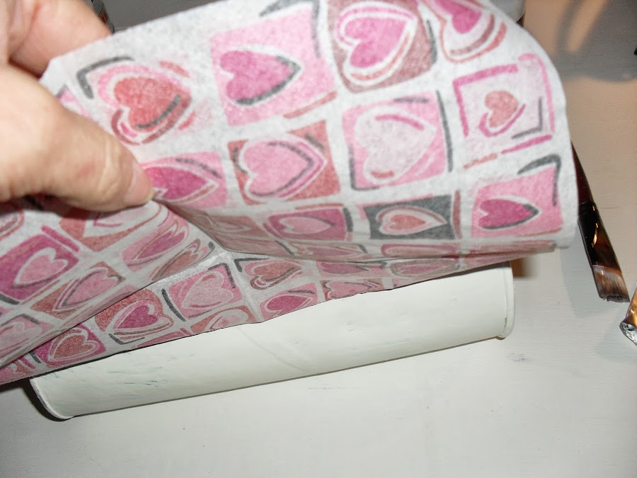 De bote de patatas a jarron para San Valentin