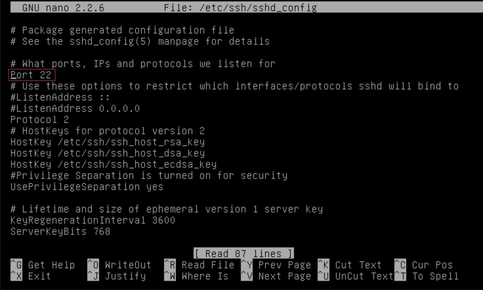SSH Linux.