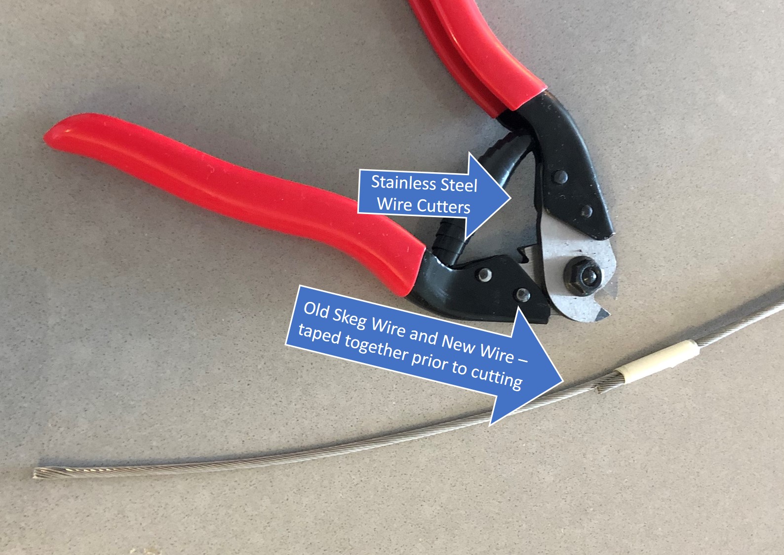 EnviroYak Valley Sea Kayak wire skeg repair How To Fix, with photos