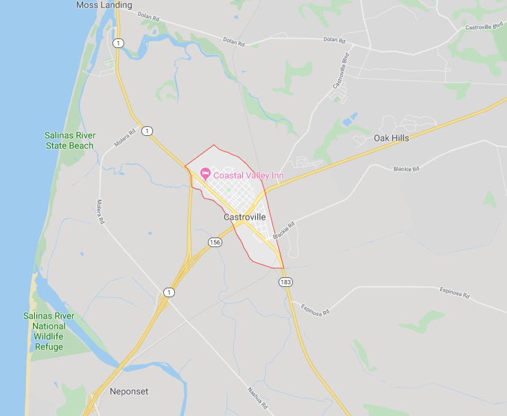 Historic Highway Alignments in Castroville (CA 1, CA 156 and CA 183)