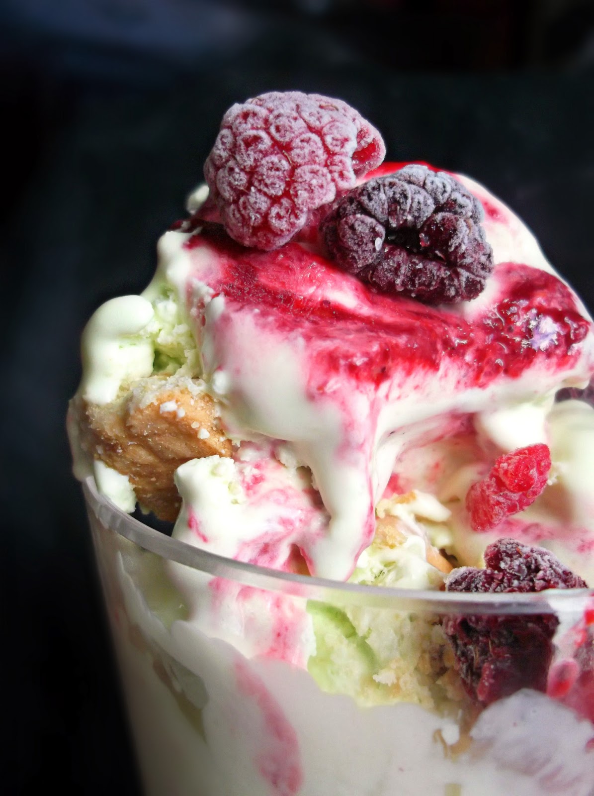 Lick The Spoon: Lime Cheesecake Ice Cream with Raspberry Swirl