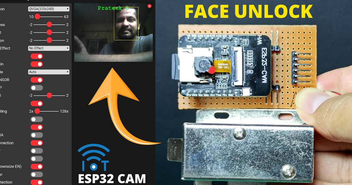 Esp32 Cam Face Recognition Door Lock System Circuit And Programming Vrogue