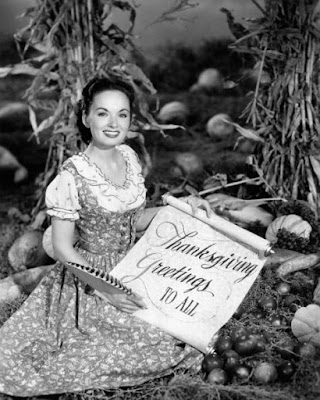 Ann Blyth Thanksgiving greeting