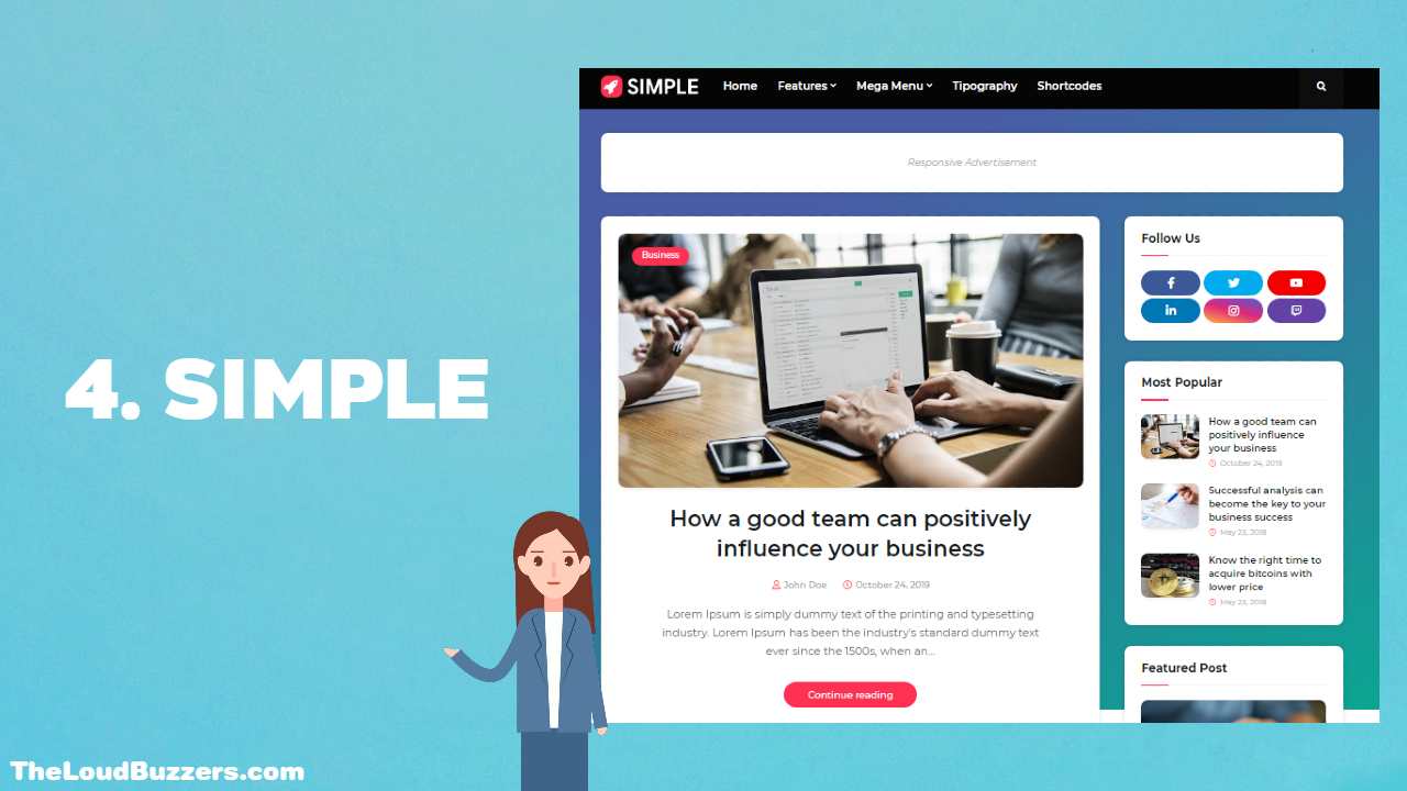 Simple Blogger Template Simple Blogger Template