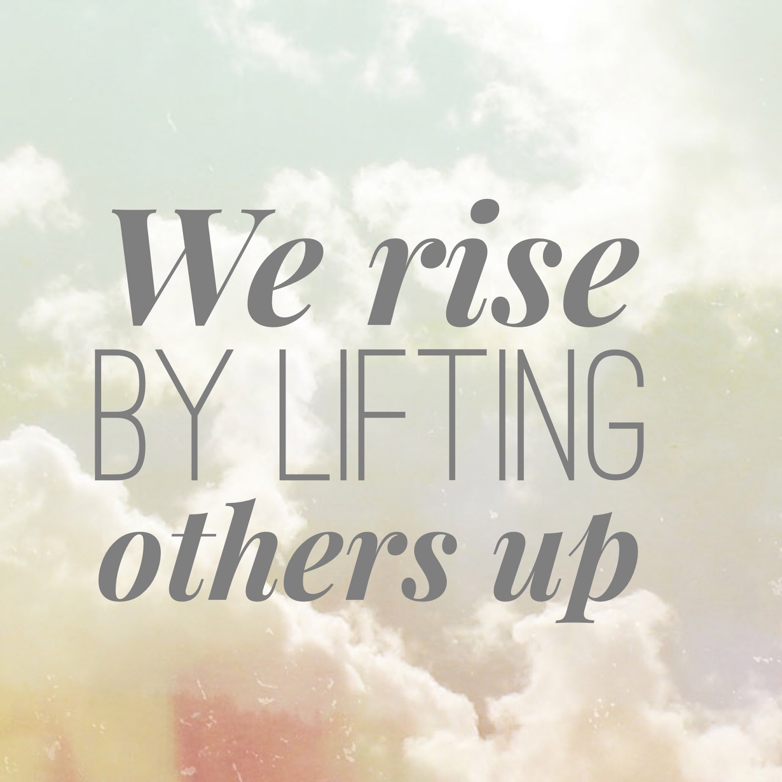 Britches and Boots : A Place I Call Home: We rise by lifting others up