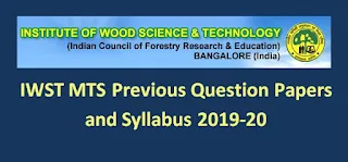 IWST MTS Previous Question Papers and Syllabus 2019-20