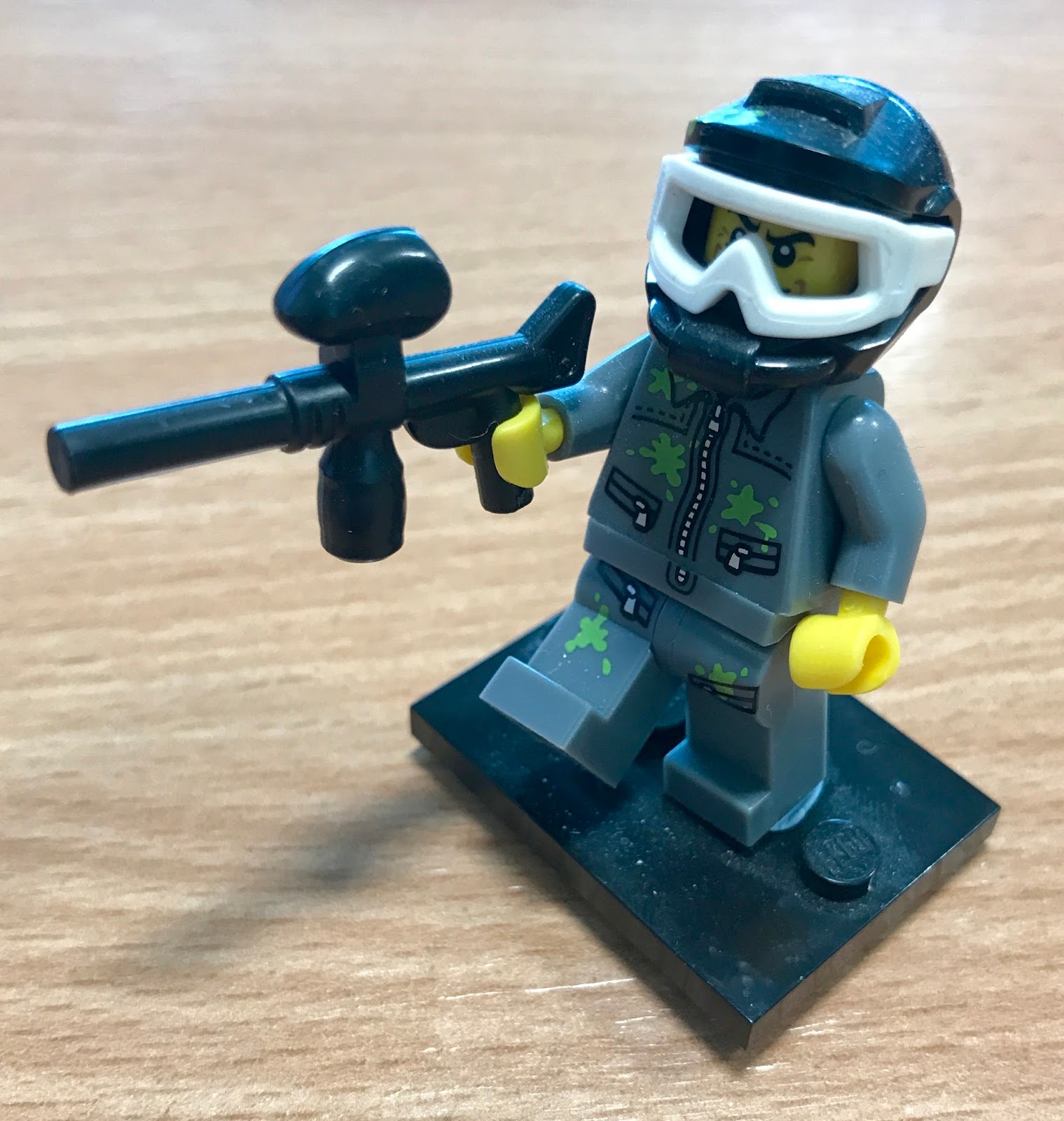 Lego Paintball Trading Card.