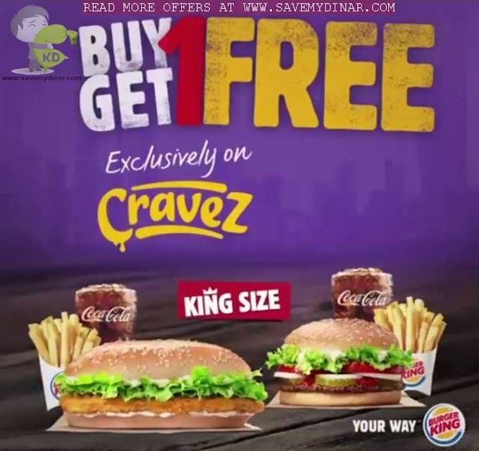 Burgerking Kuwait - Buy 1 Get 1 Free On Cravez App